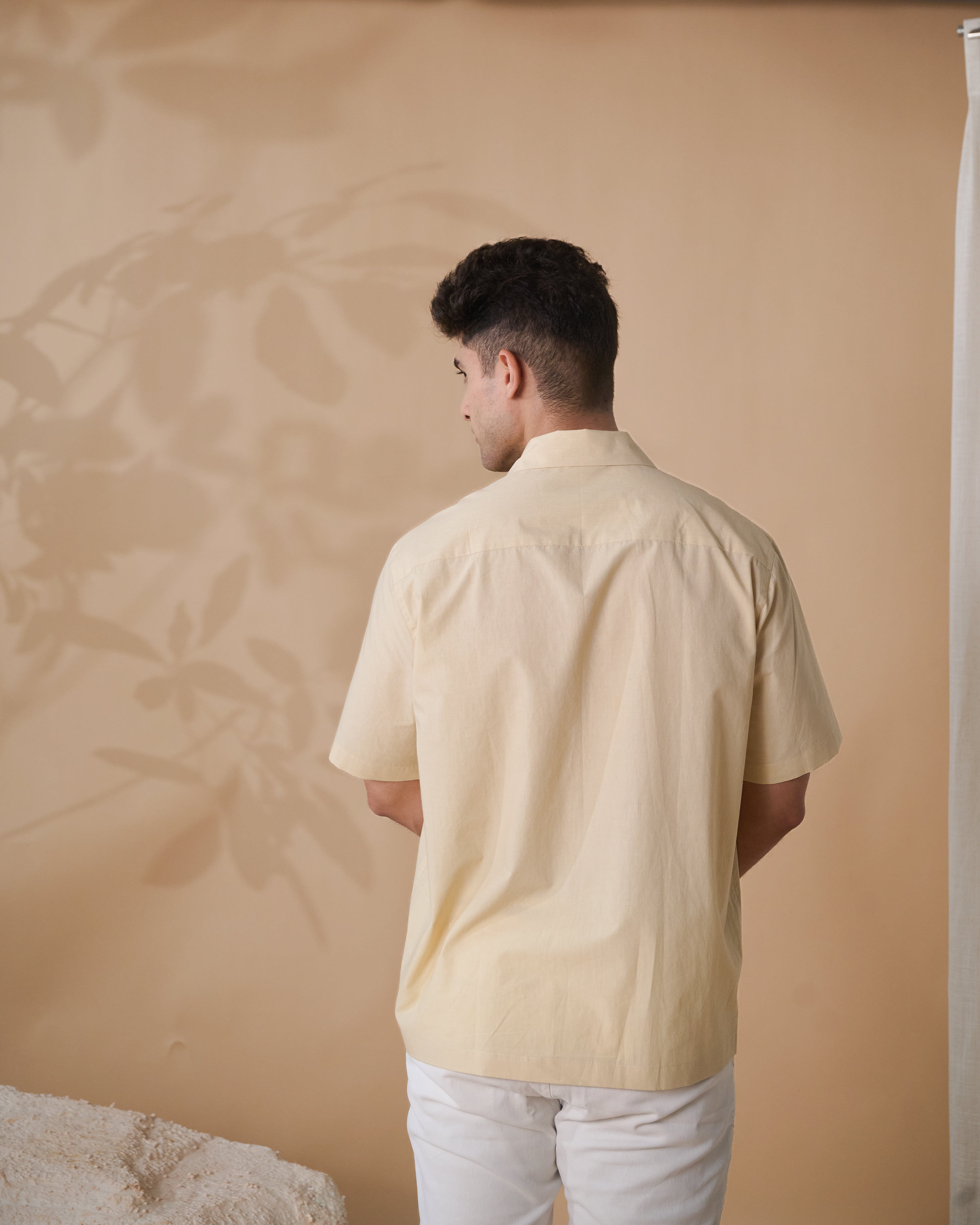Beige Bloom Organic Cotton Shirt