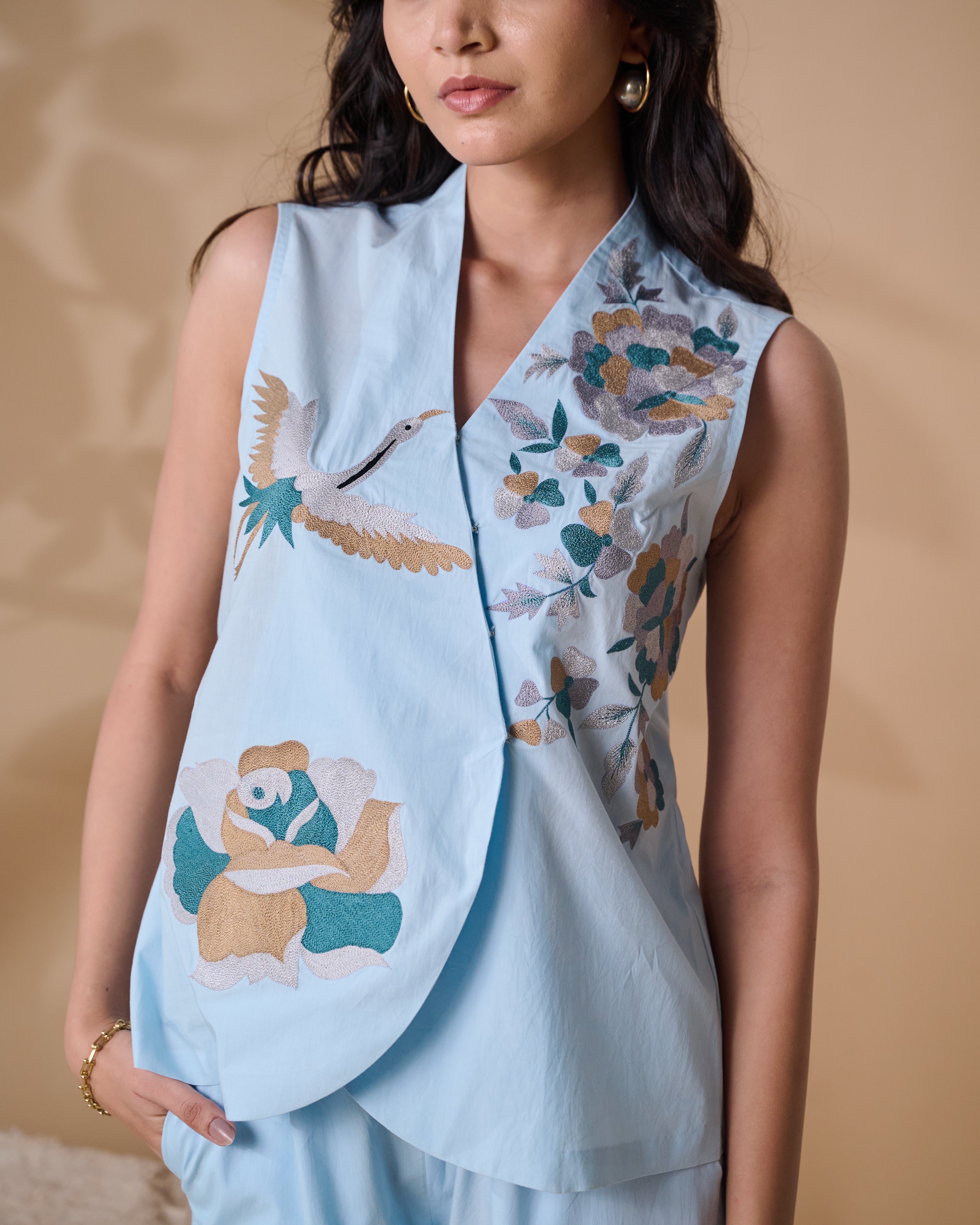 Sky Breeze Kimono Coord Set
